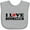 AC-Heather Grey, variant on Inktastic Book Club Lover Boys or Girls Baby Bib