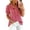 A2_Red#plaid tops for women 2026, variant on Gingham Plaid Tops for Women Short Sleeve V Neck Button Down Shirts Ruffle Pleated Business Casual Blouses Red,M
