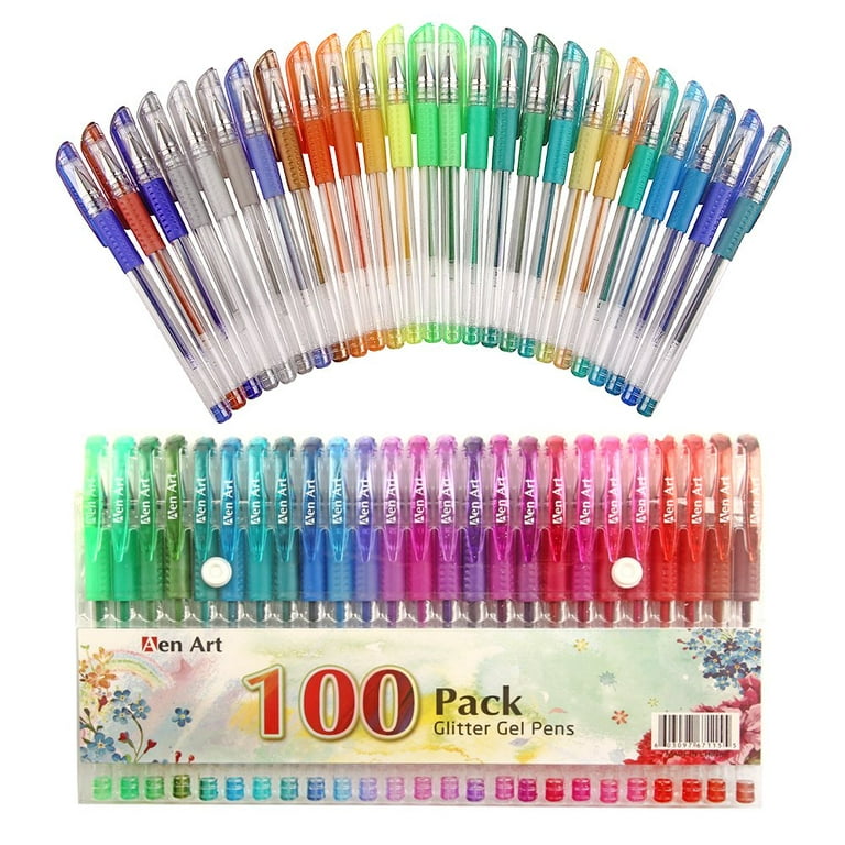 Glitter Gel Pens, Neon Glitter Gel，Marker for Adult Coloring Books, Jo —  CHIMIYA