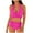 Pinky, variant on High Waisted Swimsuits Clearance - Women Ruched 2 Piece Bathing Suit - Trendy Front Wrap Cute Halter Swimsuits Tie Back Bikini Sets Vacation Swimwear Black M