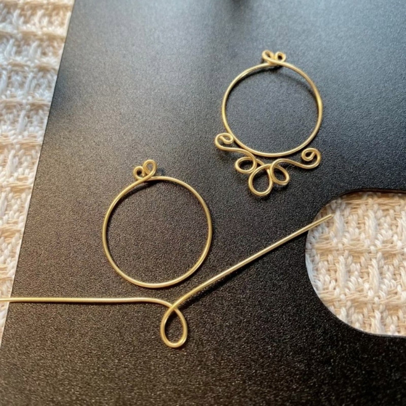 Wire Wrapping Set for Jewelry Making Aluminum Wire Jig Wire Looping Tool Kit Wires Bending Board for Projects