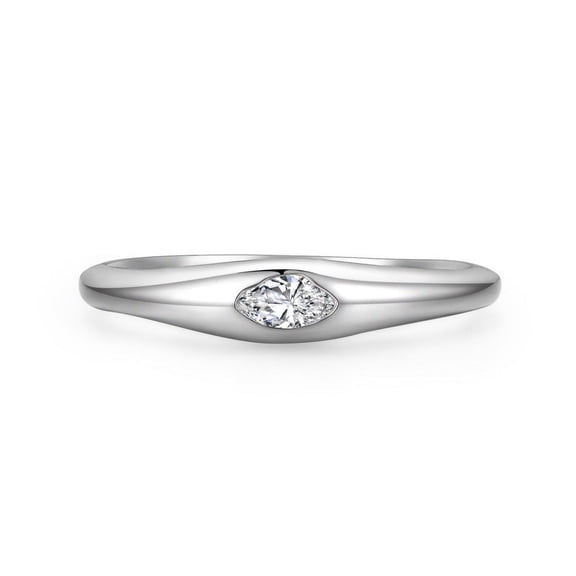 Sterling Silver Simple Micro Diamond Ring For Women, 925 Silver Gold-Plated Inlaid Artificial Gemstones, Elegant Ring, Width 0.4CM, Weight 1.70g