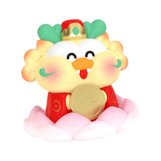 Figura de dragón de resina para Año Nuevo chino, escultura Feng Shui realista, 4.3 Estilo A