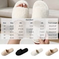 thumbnail image 3 of Risckoth Women's Fuzzy Slippers Open Toe Round Head Plush Fleece Indoor Slide Shoes, White, 3 of 5