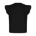 thumbnail image 6 of Plebaso Girls Summer T Shirts Ruffle Short Sleeve Twist-Front Shirts Casual Crewneck Summer Tee Tops, 6 of 7