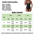thumbnail image 4 of Women's One Piece Swimsuit Casual Fashion Backless Adjustable Strap Sexy Monokini Bikini Beach Swimwear for Summer Vacation Hot Spring Party,White,M, 4 of 6