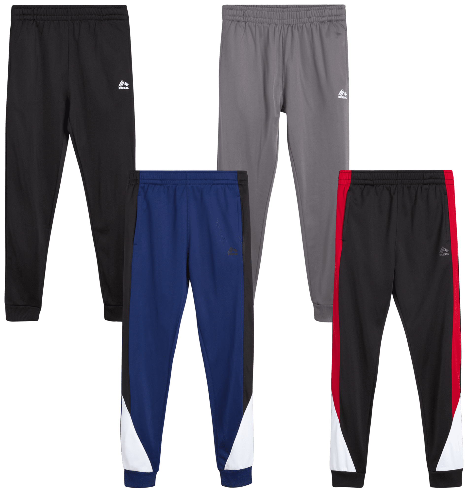 RBX Boy’s Sweatpants 2 Pack Active Tricot Jogger Pants Size: 2T-20 