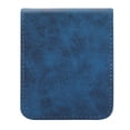 thumbnail image 6 of Allytechgroup Slim Phone Case for Samsung Galaxy Z Flip4, Premium PU Leather Anti-Scratch Bumper Shockproof Retro Drop Protection Case Cover for Galaxy Z Flip 4, Blue, 6 of 7