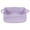 Purple, variant on RUIKI Black Cotton Rope Storage Basket with Handles, Rectangular Toy Organizer Bin, 1 Pack