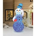 thumbnail image 3 of Occasions 7 Foot Inflatable Swirling Lights Snowman Yard Decoration, 3 of 3