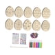 thumbnail image 2 of Adornos de huevos de madera con recortes de Pascua, diferentes patrones y decoraciones colgantes. Estilo B, 2 of 8