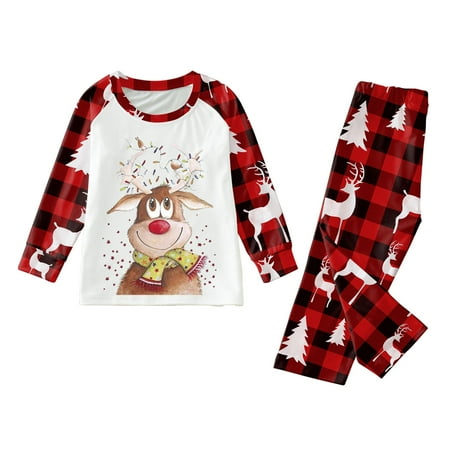 

CAICJ98 Christmas Gifts Matching Family Pajamas Bottom - Christmas Soft Pajama Sleepwear Loungewear Pants Shirt Set