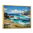 thumbnail image 2 of Designart "Rocky Beach Serenity Spain Azure Coastline II" Nautical & Beach Floater Framed Canvas Print, 2 of 7