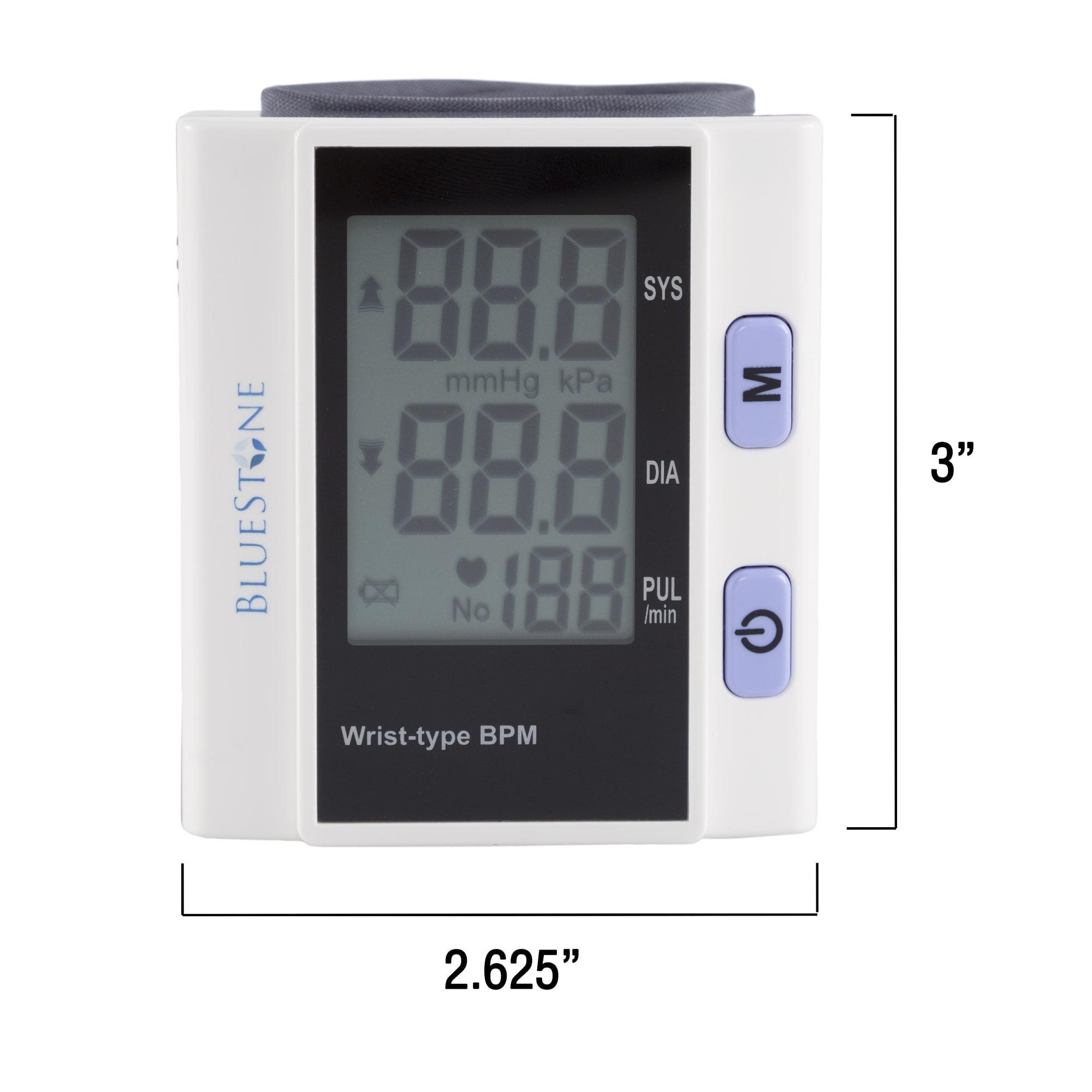 Automatic Adjustable Wrist Digital Blood Pressure Monitor Large LED Backlit  Display, 1 - Fry's Food Stores