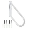 thumbnail image 1 of Unique Bargains Rampes à Main pour Marches Extérieures, Rampes à Main Murales en Forme de U pour Escaliers de Jardin, Cour et Garage Blanches, 1 of 6