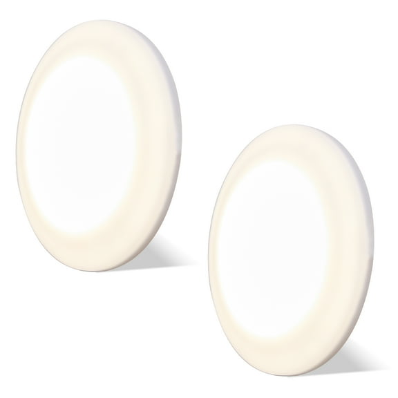 Facon All Aluminum Back Base 4.5 inch Super Slim Surface Mount  with Frosted Plastic Lens Cover 4W SMD LED 290LM 4000K Cool White Pack of 2