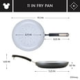 thumbnail image 5 of Farberware Disney Monochrome 11 Inch Ceramic Nonstick Fry Pan, Dishwasher Safe, Black, 5 of 12