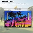thumbnail image 7 of Yuyamidu Colorful Sunset Golf Cart Seat Covers with 4 Front Pockets Coconut Tree Golf Cart Seat Towel Blanket for 2-Person Heavy Duty Comfortable Club Car Golf Cart Accessories, 7 of 7