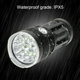 thumbnail image 6 of Yucurem 4800LM Flashlight 3 Modes 12LED Torch Ipx5 Waterproof Battery-powered Lighting Camping Lamp (black), 6 of 9