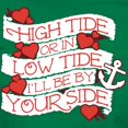 thumbnail image 3 of CafePress - Navy High Tide By Your Side Women's Dark T Shirt - Women's Traditional Fit Dark T-Shirt, 3 of 4