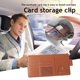 thumbnail image 4 of Organizador de coche, soporte para gafas de sol, soporte para bolígrafo con bolsillo para tarjetas de coche (marrón) Tmvgtek Accesorios para autos y motos, 4 of 8
