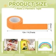 thumbnail image 2 of Uxcell Orange Masking Tape 1" x 14 Yards 7 Rolls Color Code Labeling Painters Tape for Arts Crafts Wall Painting Science Lab Organizing, 2 of 7