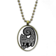 thumbnail image 1 of Pez gato negro blanco patrón Collar Colgante de cadena vintage Colección de joyas colgantes Unbranded M, 1 of 3