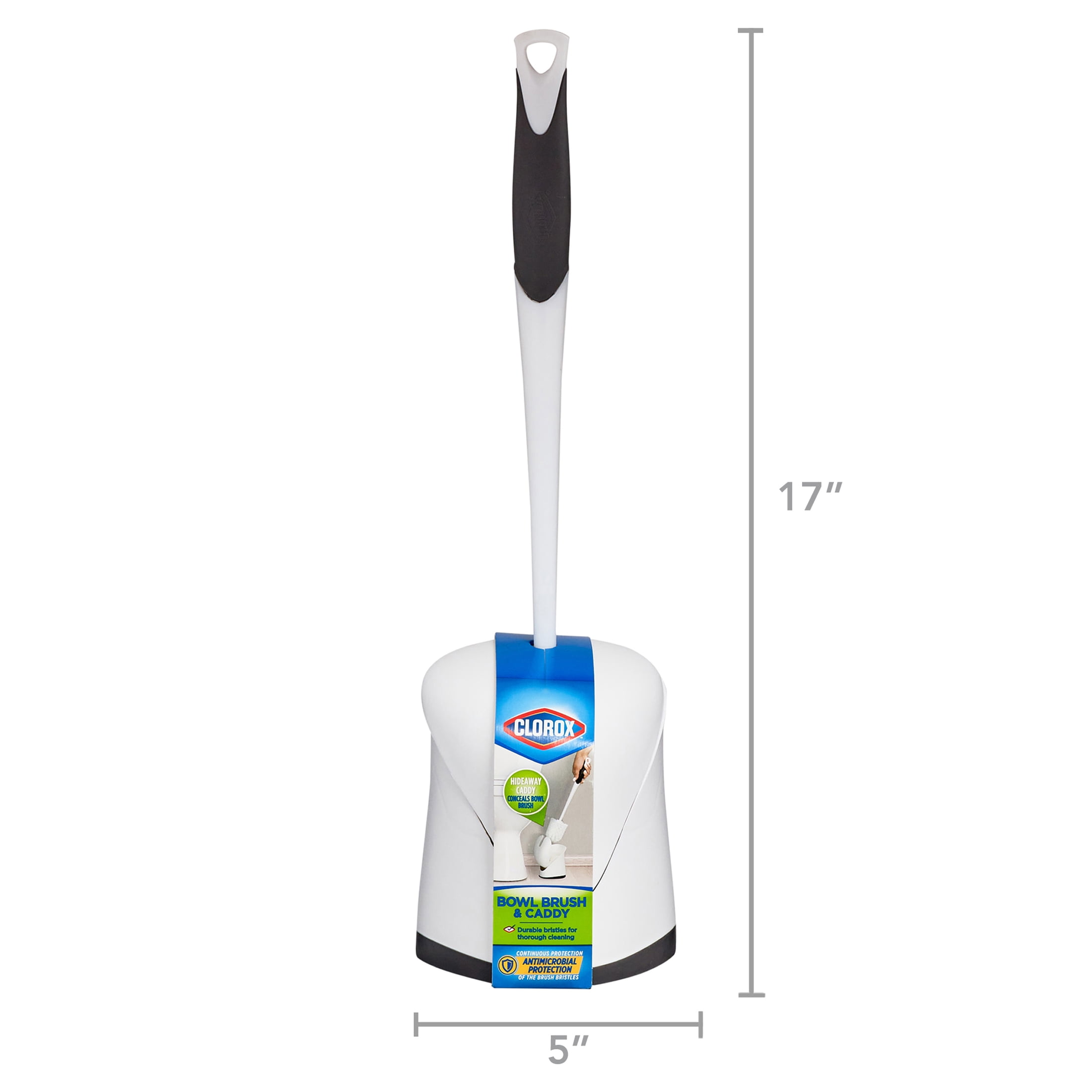 Clorox Hideaway Bowl Brush & Holder, Brush with Base - Walmart.com