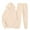 Beige, variant on MuZeFu Sweatsuits 2Pcs Sets Womens Sweatsuits Women 2 Piece Outfit Plus Size 2PCS Outfits Women's Sports Tracksuits Long Sleeve Pullover Hoodies Sweatshirt And Sweatpants Fall Winter Suit
