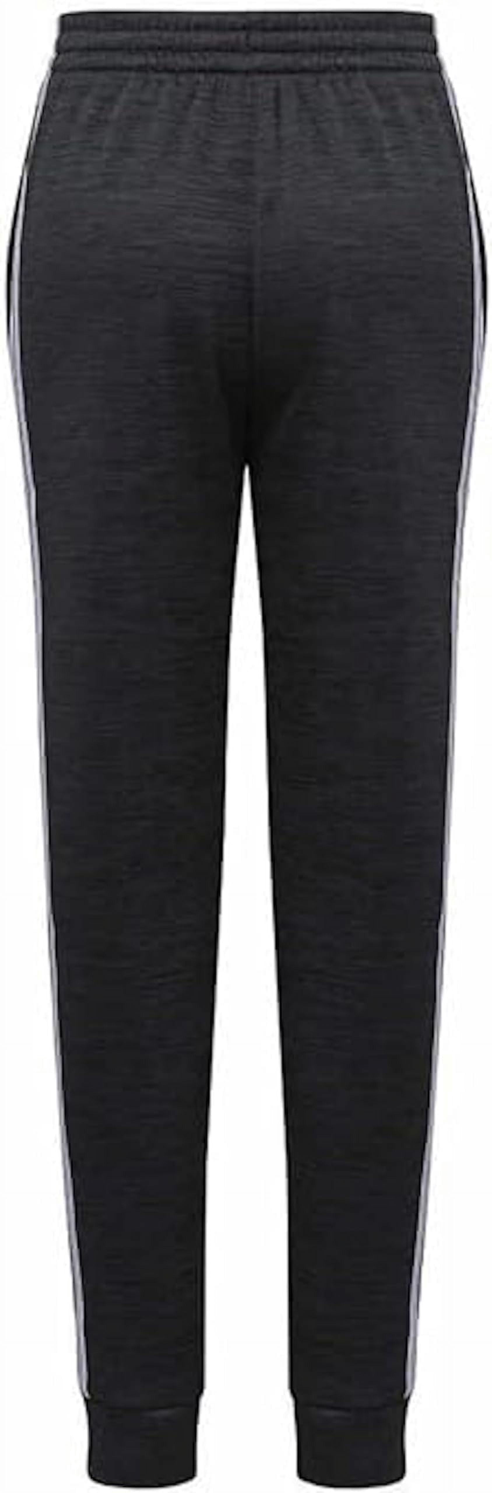 Adidas Youth Boy's 3 Sripe Fleece Jogger Pant (US, Alpha, Small, Regular, Black)