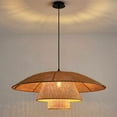 thumbnail image 5 of Arturesthome Japanese Rattan Chandelier Contemporary Bamboo Pendant Light, 5 of 9
