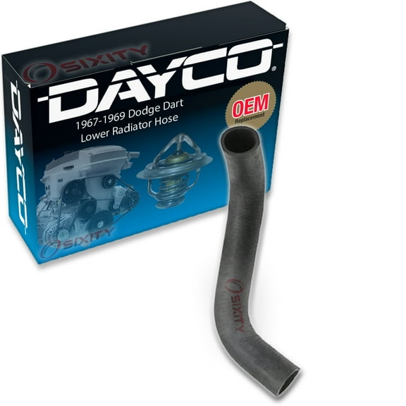 Dayco Lower Radiator Coolant Hose compatible with Dodge Dart 4.5L 5.2L 5.6L V8 1967-1969