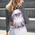 thumbnail image 6 of Rateoe Blue Swirl Fireworks Pattern Canvas College Laptop Backpack,Travel Daypack,Durable Rucksack Travel Notebook Bag School Backpack Book Bag for Men Women-Medium, 6 of 7