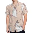 thumbnail image 4 of High Quality Hawaiian Shirts for Men Short Sleeve Aloha Beach Shirt Floral Summer Casual Button Down Shirts Blouses ME2N87, 4 of 7