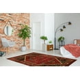 thumbnail image 2 of Linon Home Decor Serape Area Rug Collection, Red and Black, 8' x 10.6', 2 of 6
