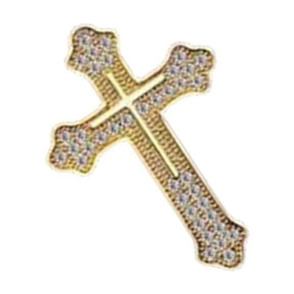 YIEMEEN Sturdy Alloy Crosses Lapel Pin Accessory Men's Crosses Brooch Adds a Touch of Elegances to Any Formal Outfit