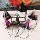 thumbnail image 3 of Diadema de Halloween para fiesta de calabaza, sombrero de bruja, suministros de decoración, accesorio para el cabello, tela de araña clásica, 3 of 4