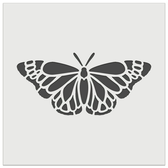 Delicate Detailed Butterfly Spring Summer Nature Monarch DIY Cookie Wall Craft Stencil - 5.5 Inch