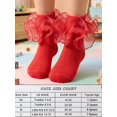 thumbnail image 4 of 1 Pair Girls Socks Children Ruffle Pleated Lace Princess Baby Socks, 4 of 4