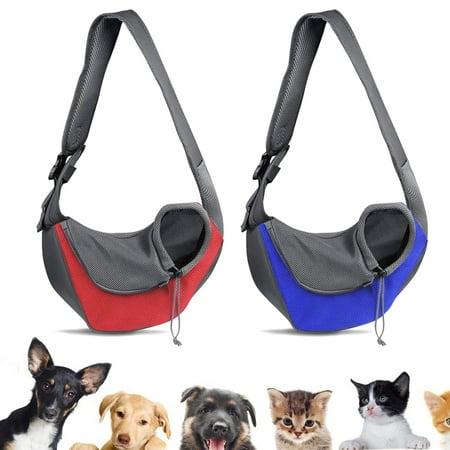 Dog Carrier Sling Portable Travel Pet Puppy Carrier Bag Breathable Mesh for Dogs Cats with Non-Slip Shoulder Strap