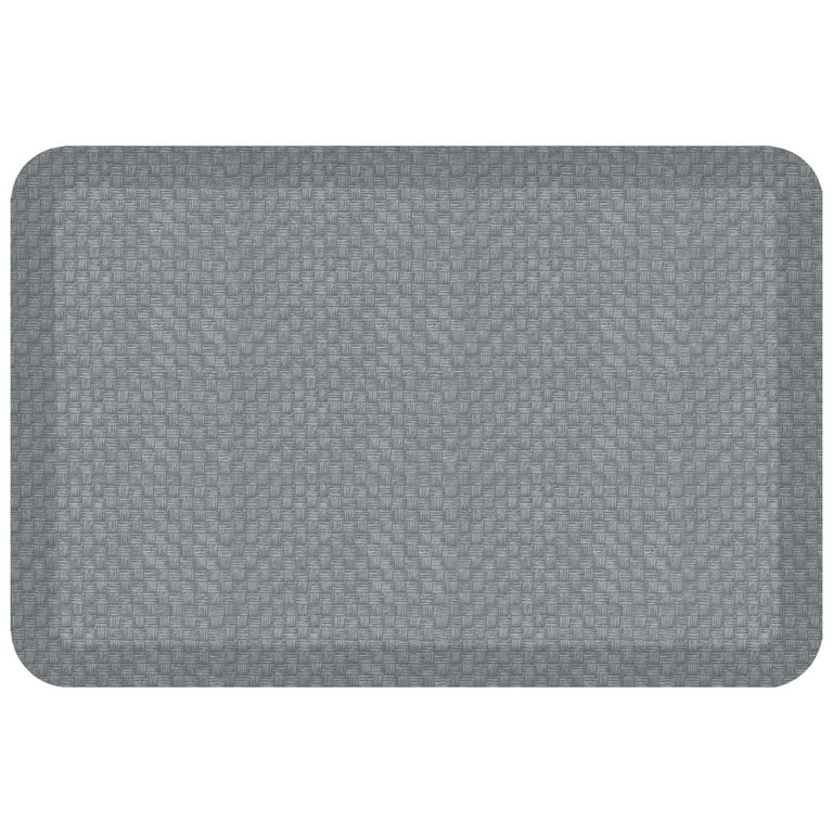 One Piece Fishbone-shaped Silica Gel Kitchen Mat With Grey Patchwork  Pattern, Light Luxurious Style, Cushioning, Anti-fatigue, And Two-sided  Kitchen Carpet. It Is A Minimalist Silica Gel & Soft Rubber Mat That Absorbs