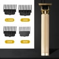 thumbnail image 4 of Graflsoa Tondeuse à Cheveux Électrique Rétro T9 avec Base de Chargement en Or Titane, Batterie Lithium Intégrée, 4 Peignes Réglables, Rechargeable par USB, Usage Professionnel et Domestique, Lame en Acier Inoxydable, Lisse, 4 of 6