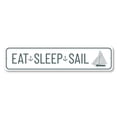 thumbnail image 2 of Eat Sleep Sail Novelty Decor, Metal Wall Sign - 4x18 Inches, 2 of 4