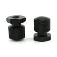 thumbnail image 4 of ZS Solo Seat Nuts Mounting Nuts 1/4"-20 Thread Fit Harley Softail Road Glide Black, 4 of 9