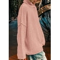 thumbnail image 4 of PRETTYGARDEN Womens Turtleneck Long Sleeve Sweater Fall Trendy Loose Fit Knit Tops Oversized Pullover Sweaters, 4 of 10