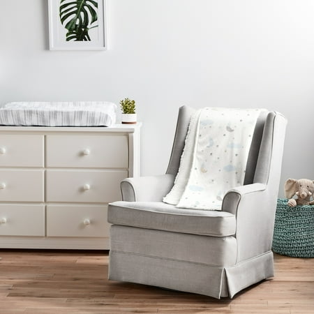 UPC: 0194938029124 | Goodnight Little Moon Soft Sherpa Blanket Blue/Multi Single 30X40