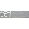 thumbnail image 4 of Custom Size Cut to Size Stair Treads Chain Border Grey Customize Slip Resistant Latex Backing Low Profile Stair Tread Set Of 13 (Grey 11in x 26 in), 4 of 7
