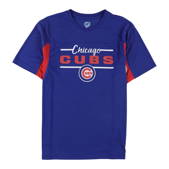 Hands High - Camiseta gráfica para mujer de los Chicago Cubs, azul, grande