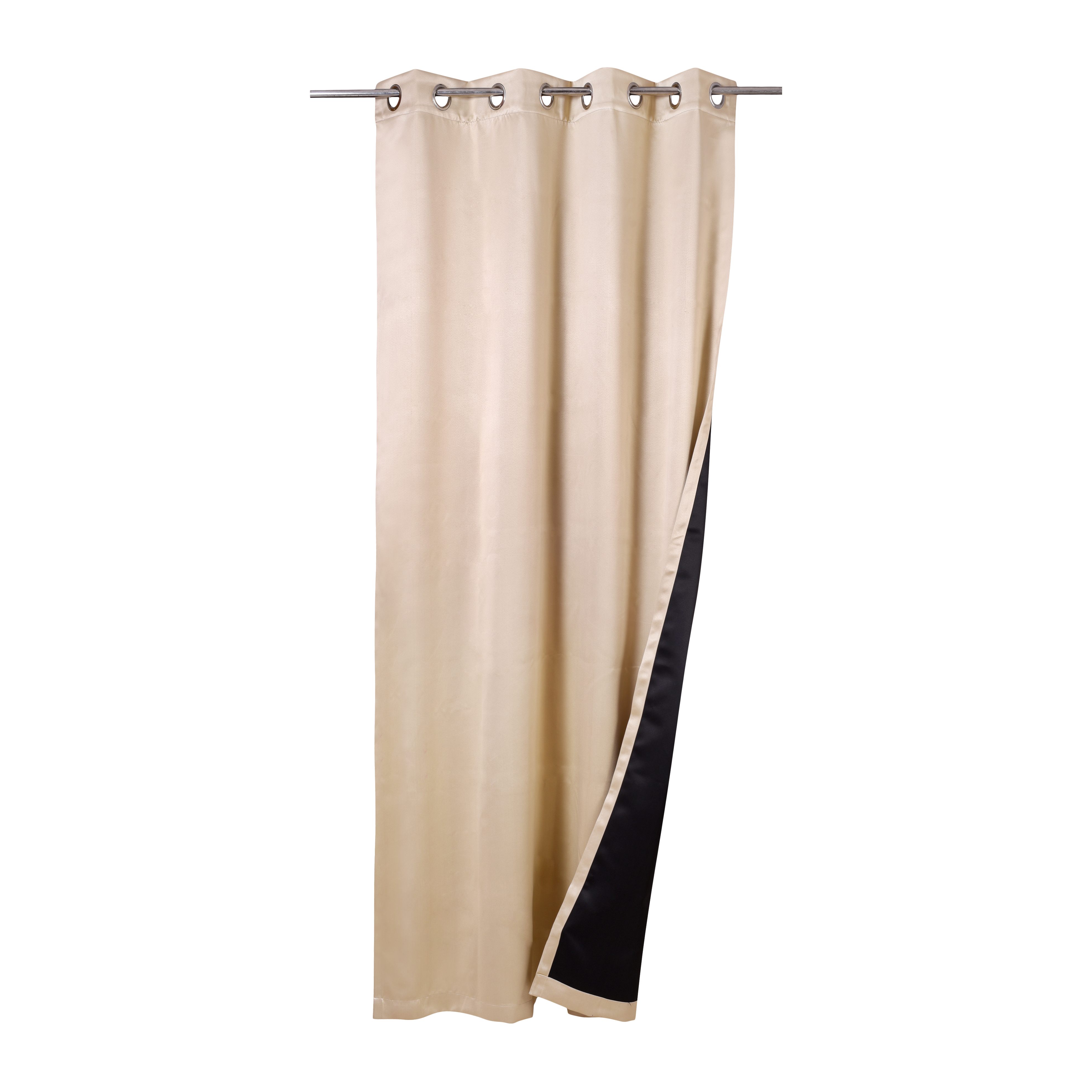 Triangle Weavers Windows Blackout Curtains 100% Polyester, Set of 2, Beige color, 52"W x 84"L