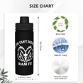 thumbnail image 4 of Botella de agua con aislamiento "If You Can't Dodge It", de acero inoxidable de 18 oz, novedosa tetera deportiva, taza portátil para viajes, gimnasios al aire libre, 4 of 5